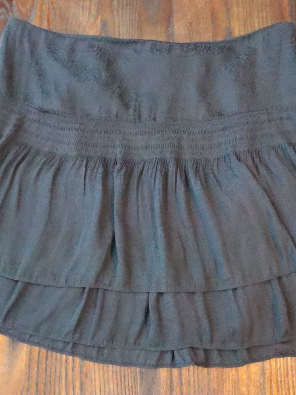 WHBM Flowy Tiered Silky Feel Skirt